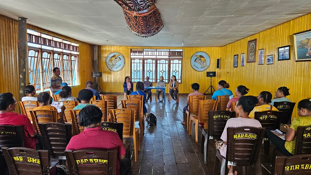 Community engagement in Ayapo Village, Sentani, Papua.