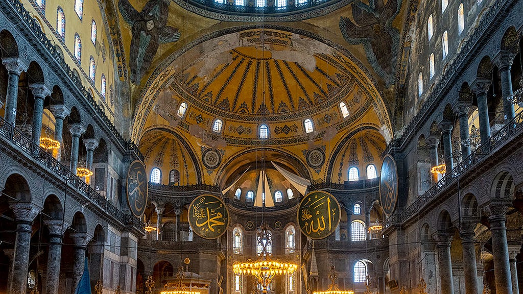 Interior of the mosque