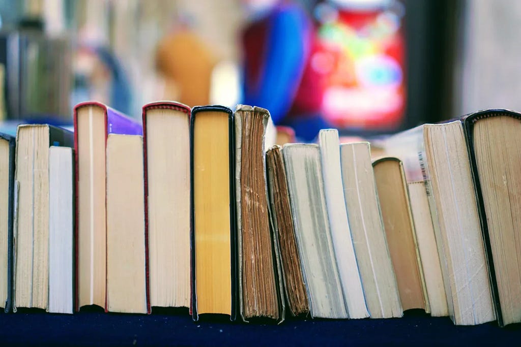 Photo of books on shelf