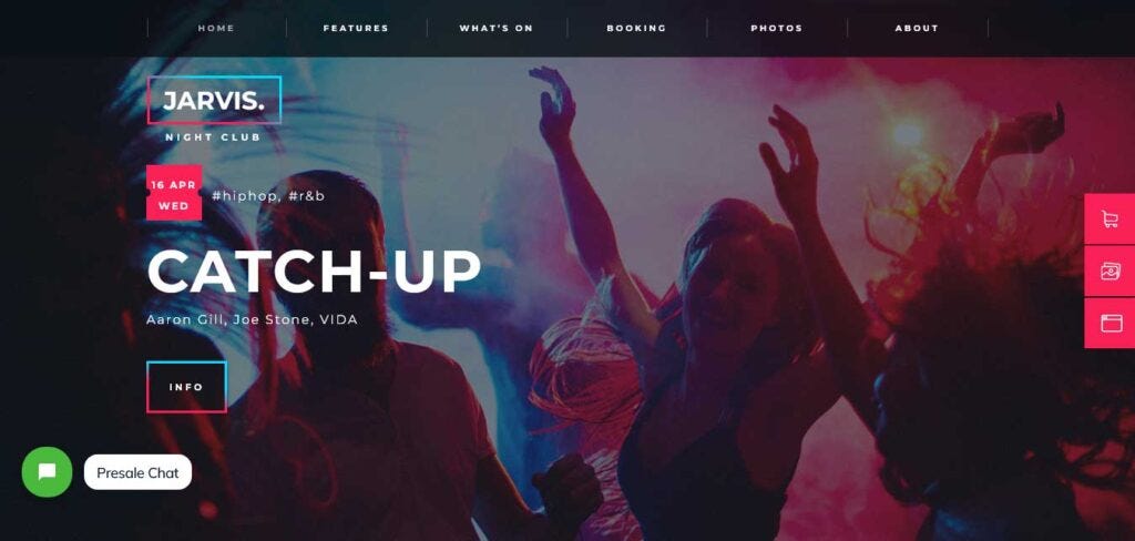 Jarvis Festival WordPress Theme