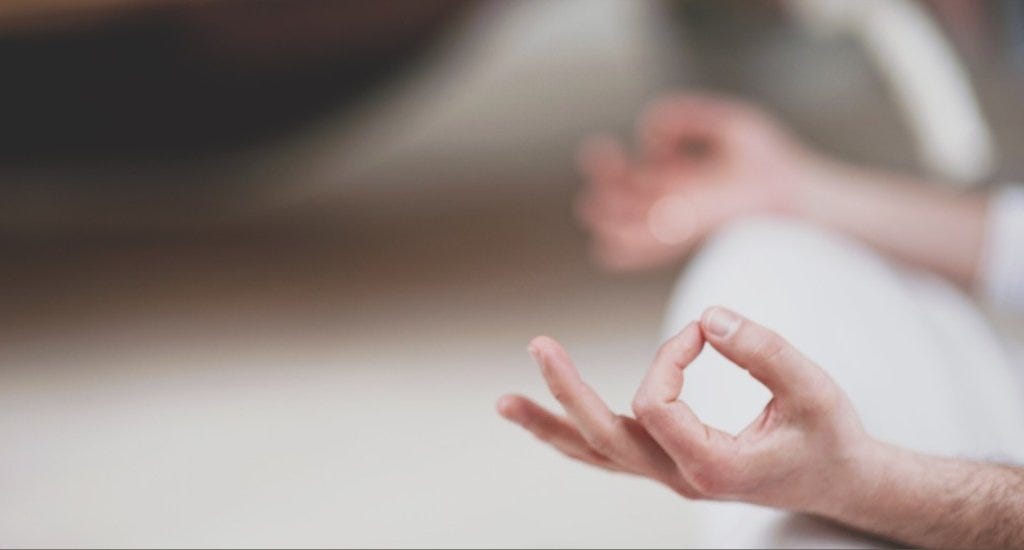 Person doing yoga