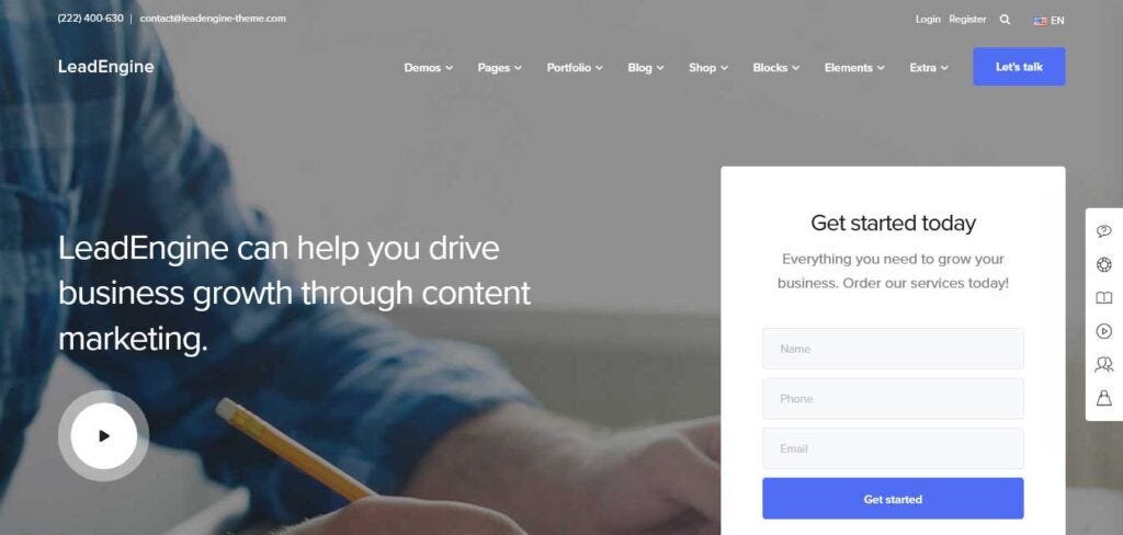 Lead Generation WordPress Theme