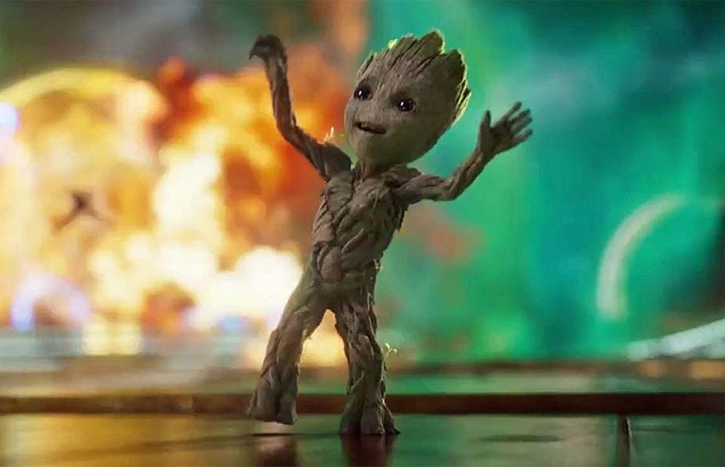 An image of Groot from Guardians of the Galaxy.