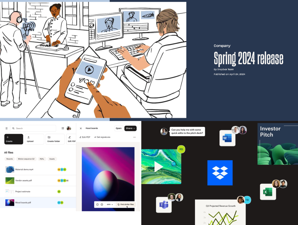 New spring release features at Dropbox.