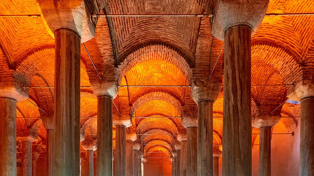 Vaults of the building