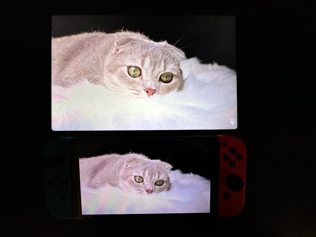 Video freeze compared between Pad 6 and Nintendo Switch OLED