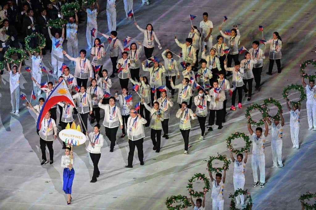 Delegates of the Philippines during teh 32nd Southeast Asian Games opening ceremony last May 5, 2023