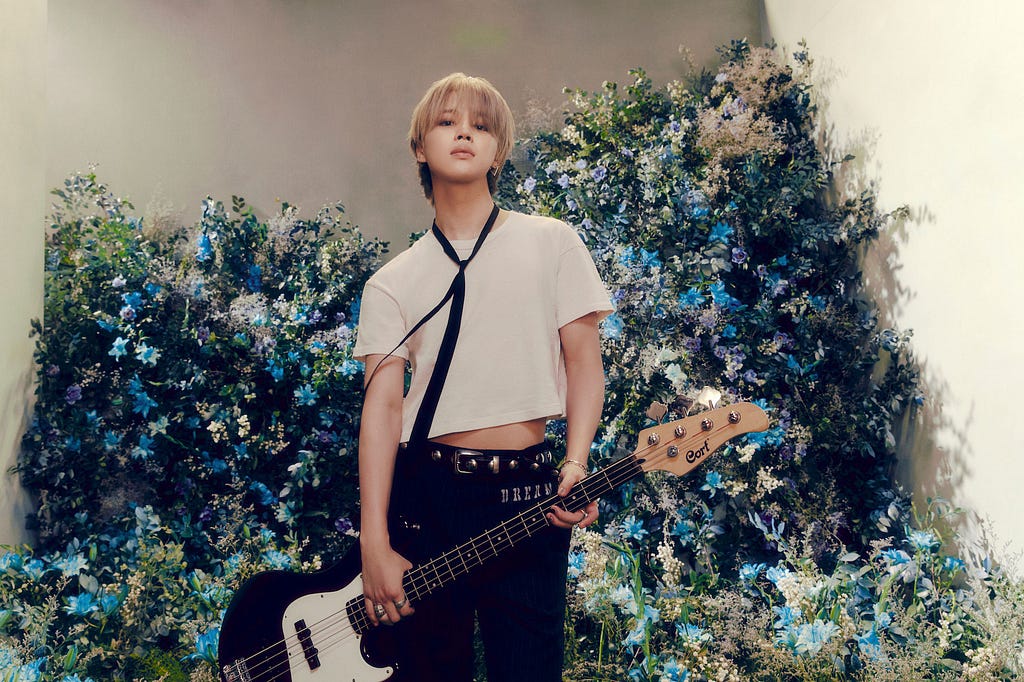 bts member jimin dynamic image with guitar from muse album