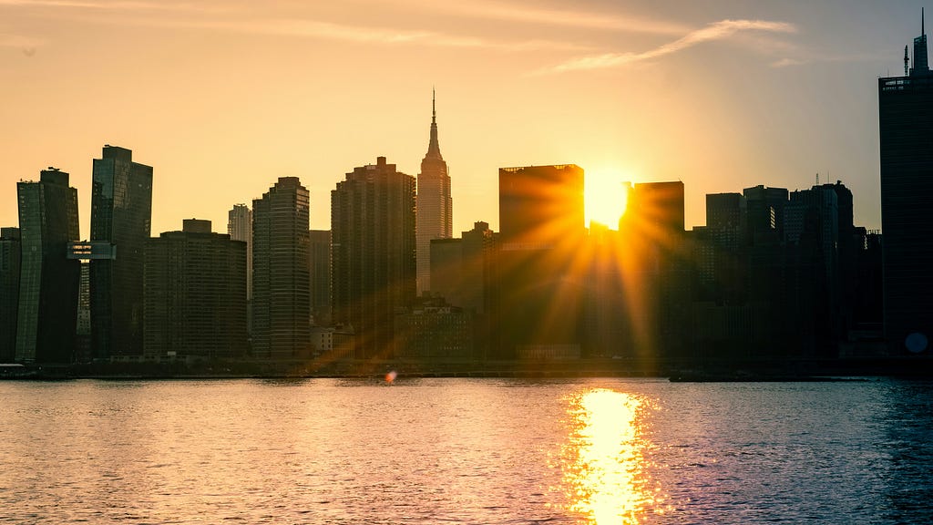 Sunrise in New York