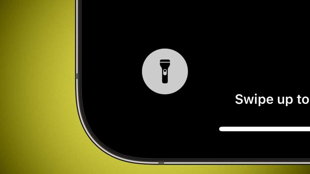 iPhone flashlight buttons that is placed on the Lock Screen for ease of use