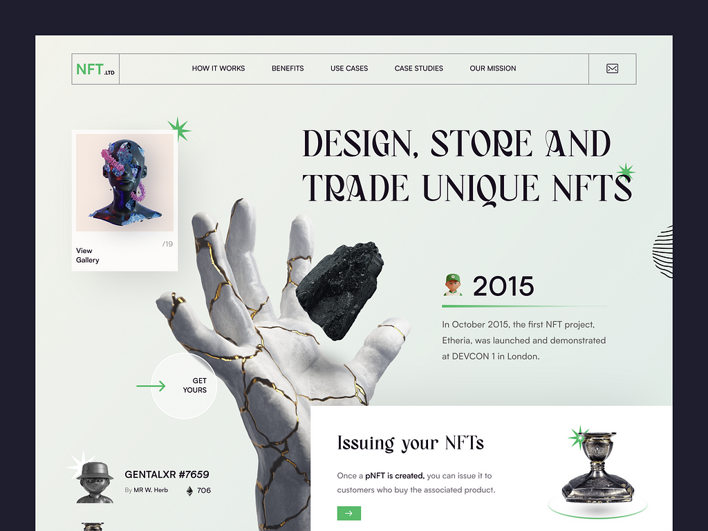 NFT — Landing page concept by Tuhel Rana