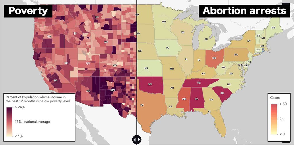 What are your chances of being arrested for an abortion? Check this map.