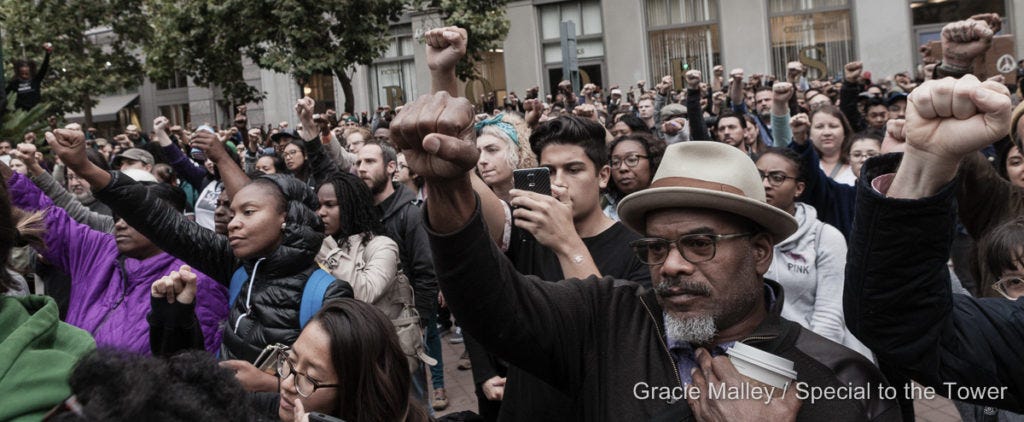 The July 7 protest in Oakland