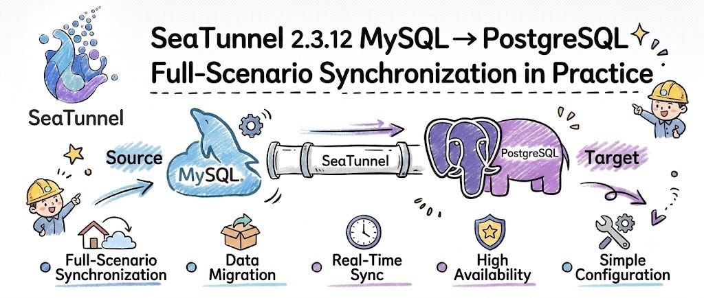 Building Production-Ready MySQL to PostgreSQL Data Pipelines with Apache SeaTunnel 2.3.12