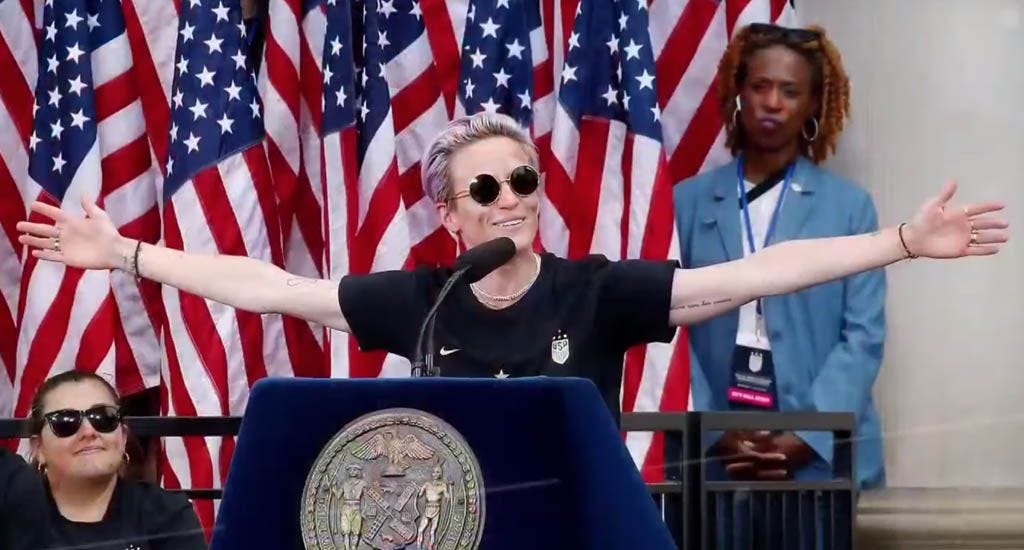 Megan Rapinoe at USWNT Championship press conference