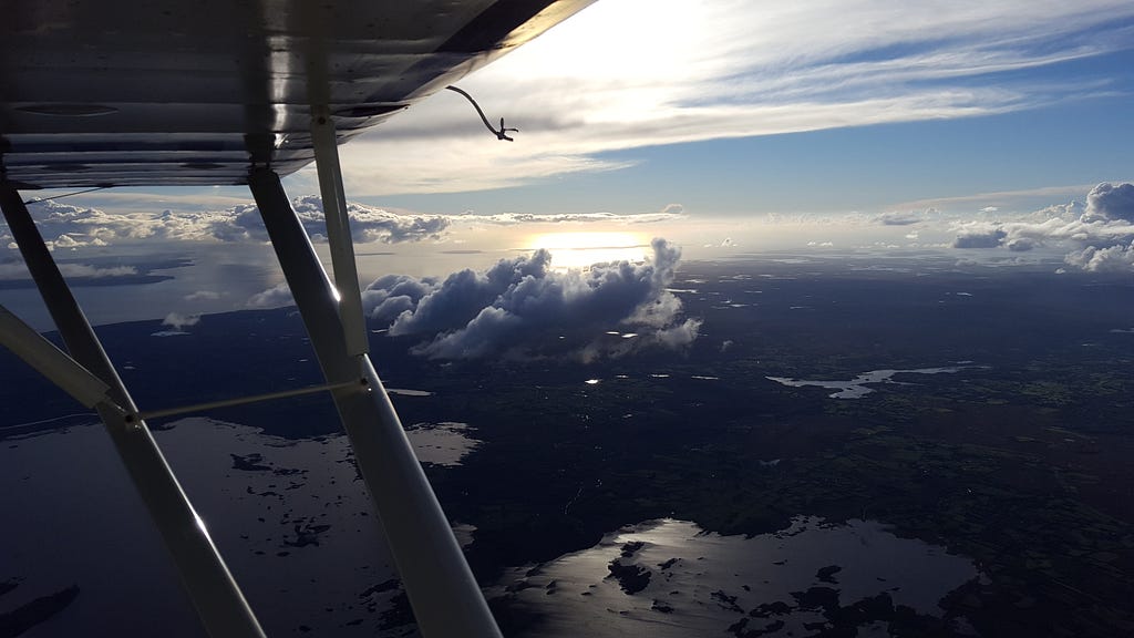 Flying Over Clouds in Galway — author’s own image
