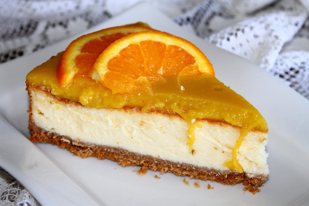 portakalli cheesecake