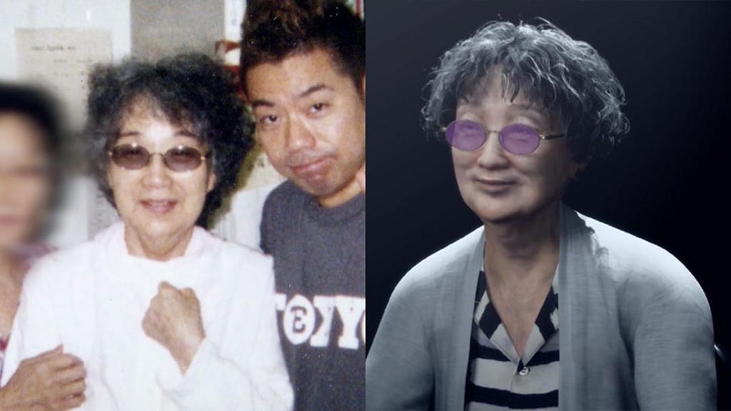 Two side by side images of Tetsuro Degawa, famous Japanese comedian