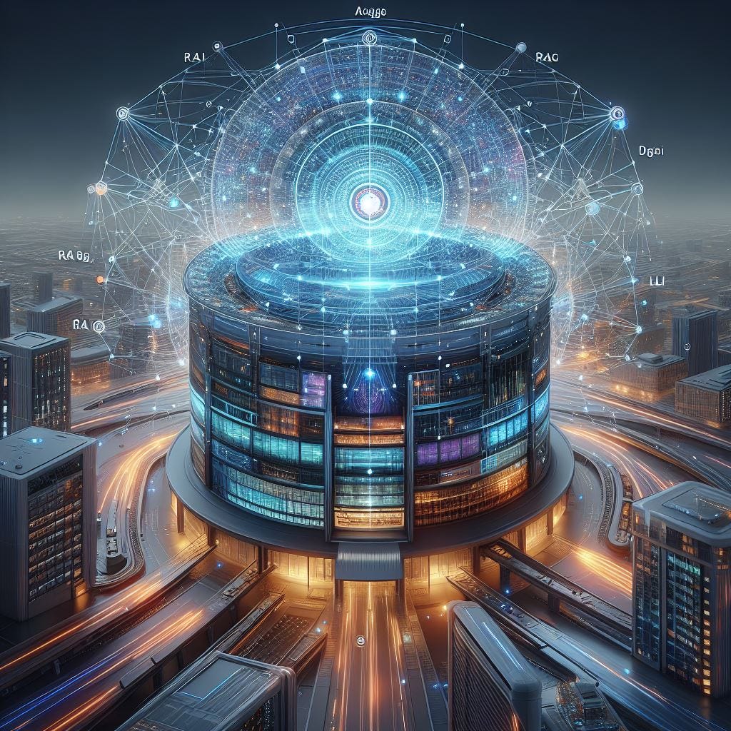 RAG (Retrieval-Augmented Generation) based on vector database, AI embeddings before calling LLM model, data and intellectual property are safe in that architecture