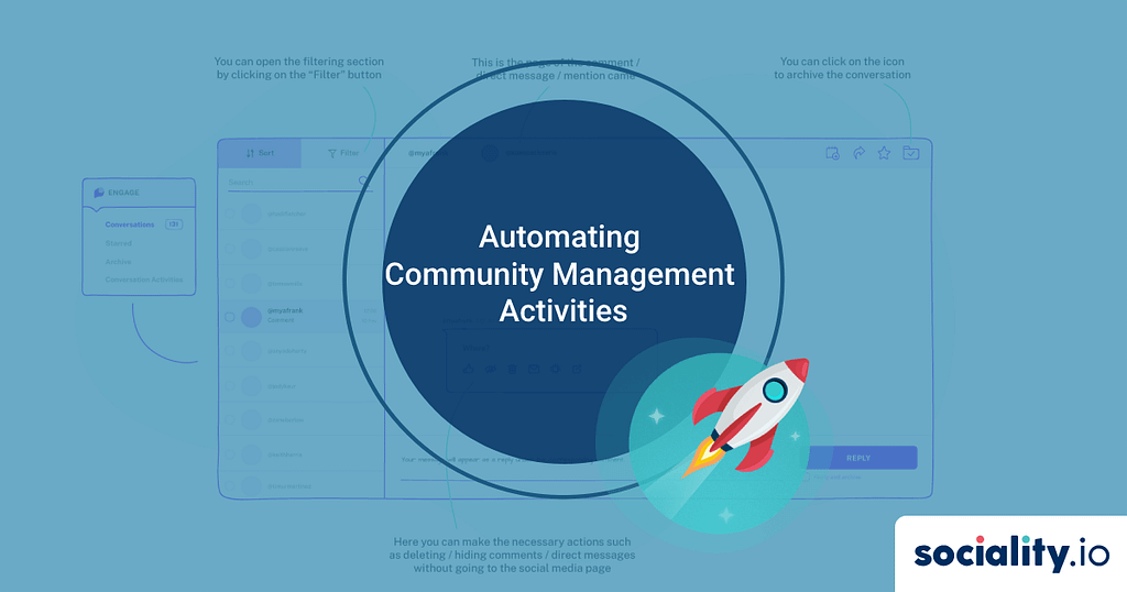 Automate community management activities