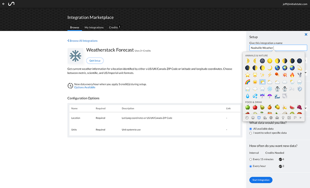 Weather Data API Integration