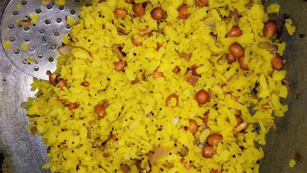 Lemon rice in Vidya’s Kitchen — Vidya Sury ©
