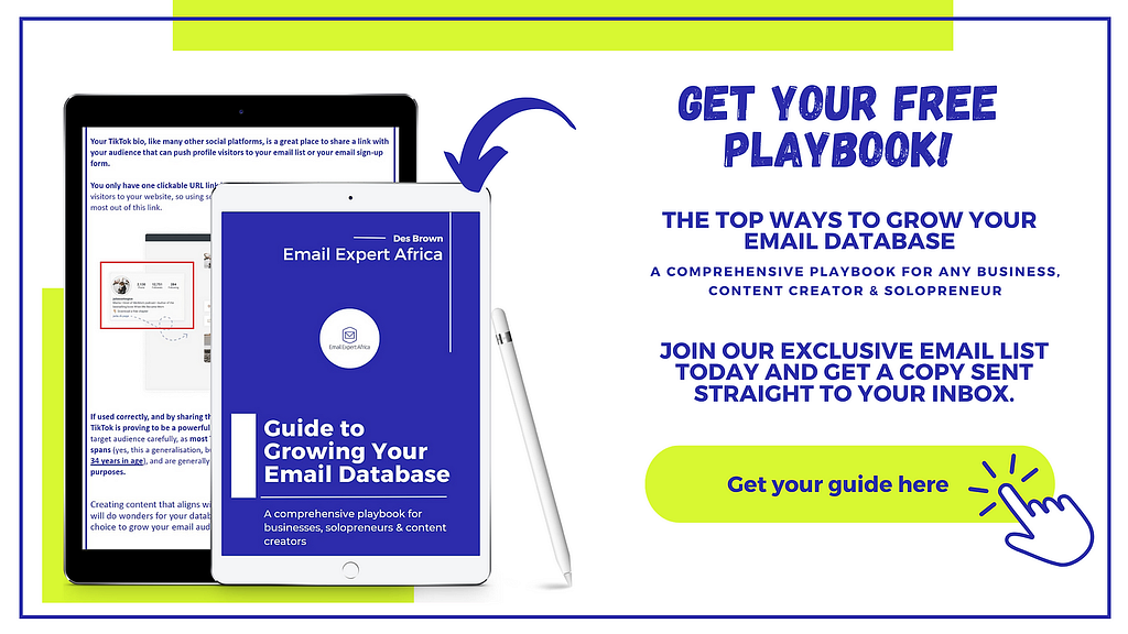 Preview of The Ultimate Database Growth Guide for Email Marketing by Email Expert Africa