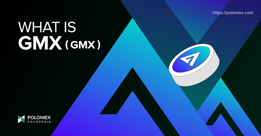 Banner for “What is GMX (GMX)?” article. a GMX token floats among GMX’s logo.