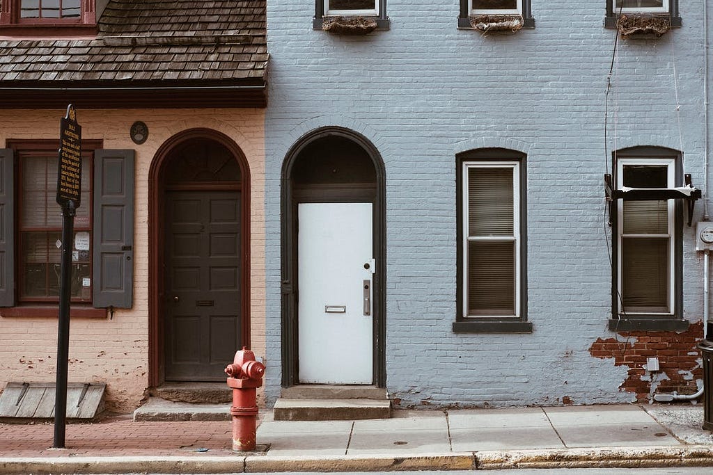 A row of terrace houses