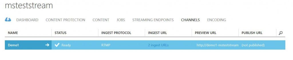 MS test stream options