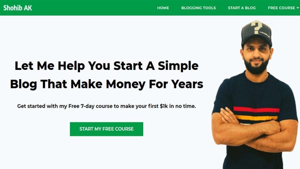 free blogging course