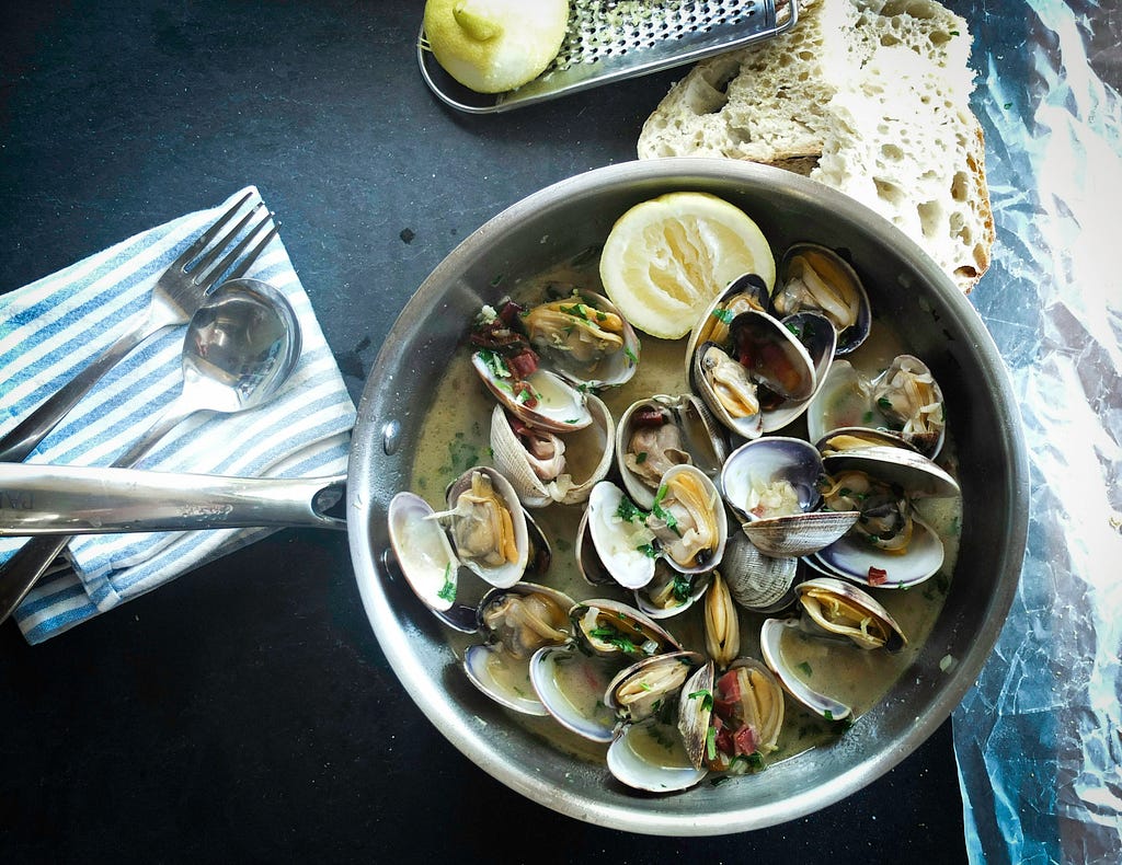 Delicious clams waiting for you to try them!