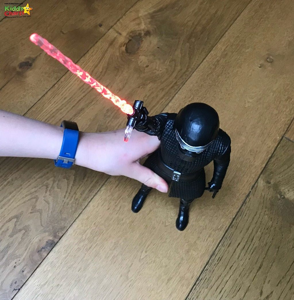 Kylo Ren is one of my son's favourite toys within the Star Wars Last Jedi Toys; look at his amazing lightsaber?!?!