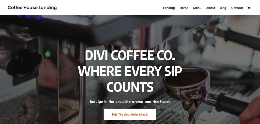 Coffee Shop WordPress Theme