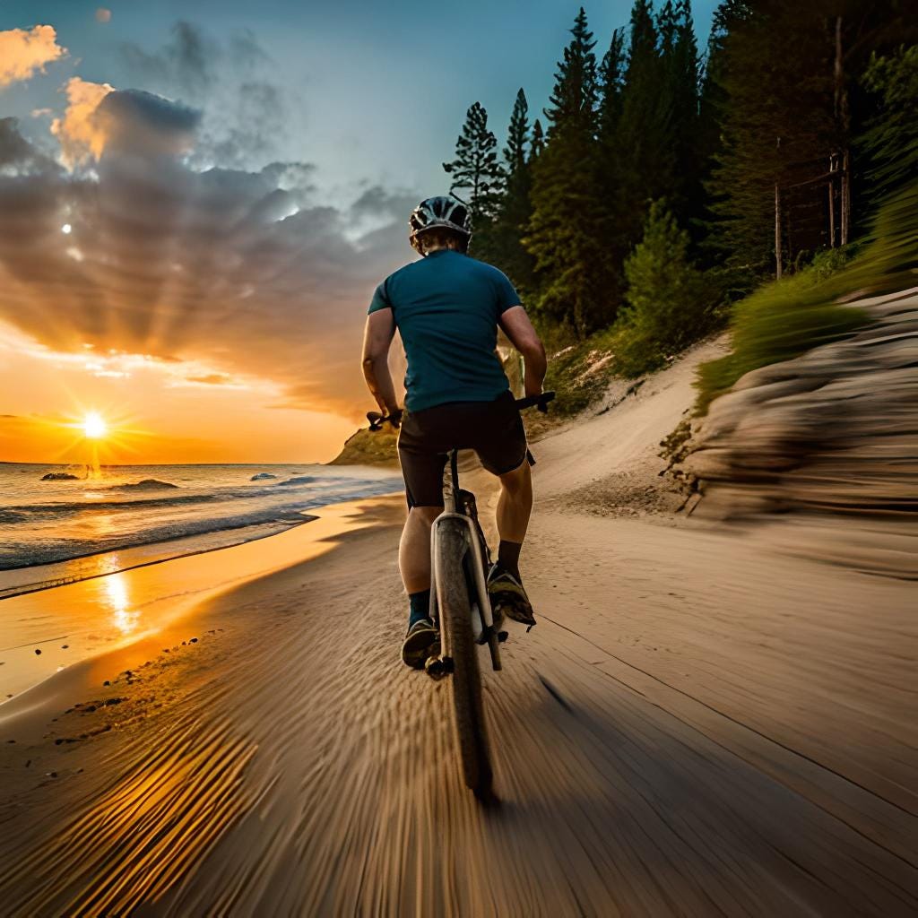 biking in upper peninsula of michigan