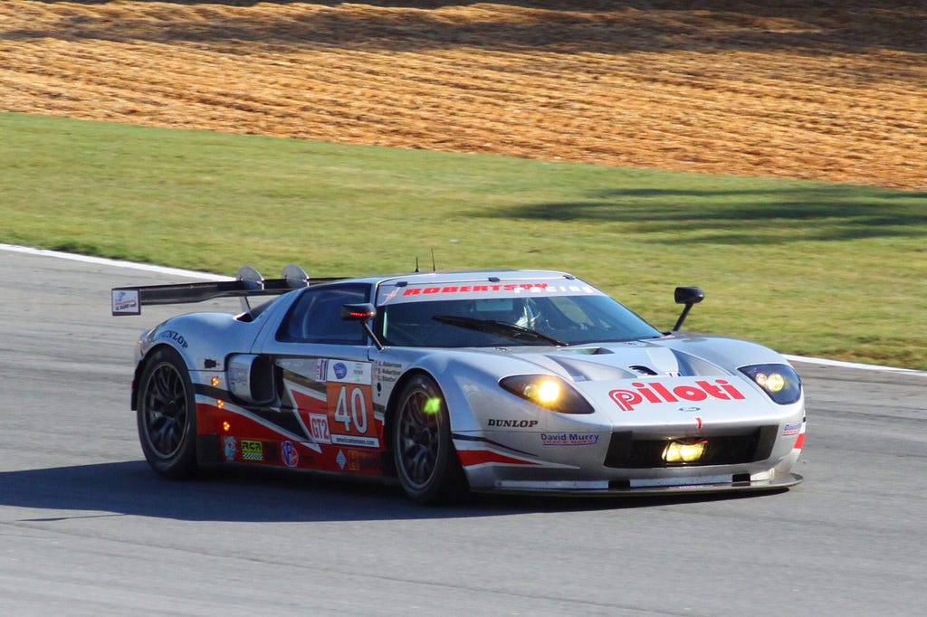 Robertson Racing was one of several private teams to compete with the 2003-2006 Ford GT, here at the 2010 Petit Le Mans at Road Atlanta