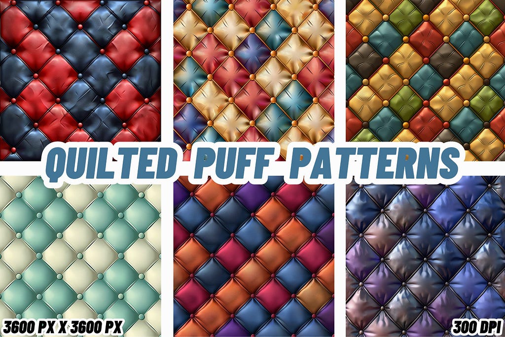 Quilted Puff Patterns Graphic Patterns 1