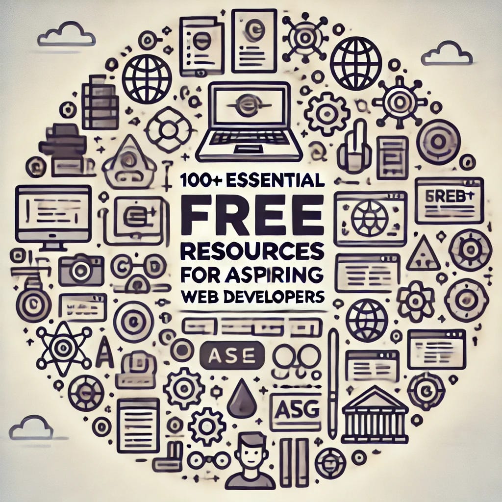 100+ Essential FREE Resources for Aspiring Web Developers
