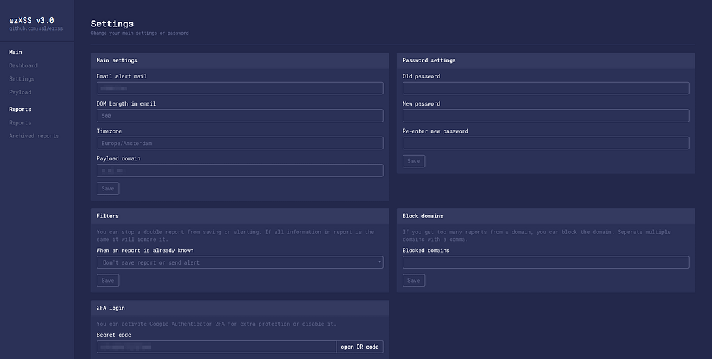 ezXSS -  For Testing (Blind) Cross Site Scripting