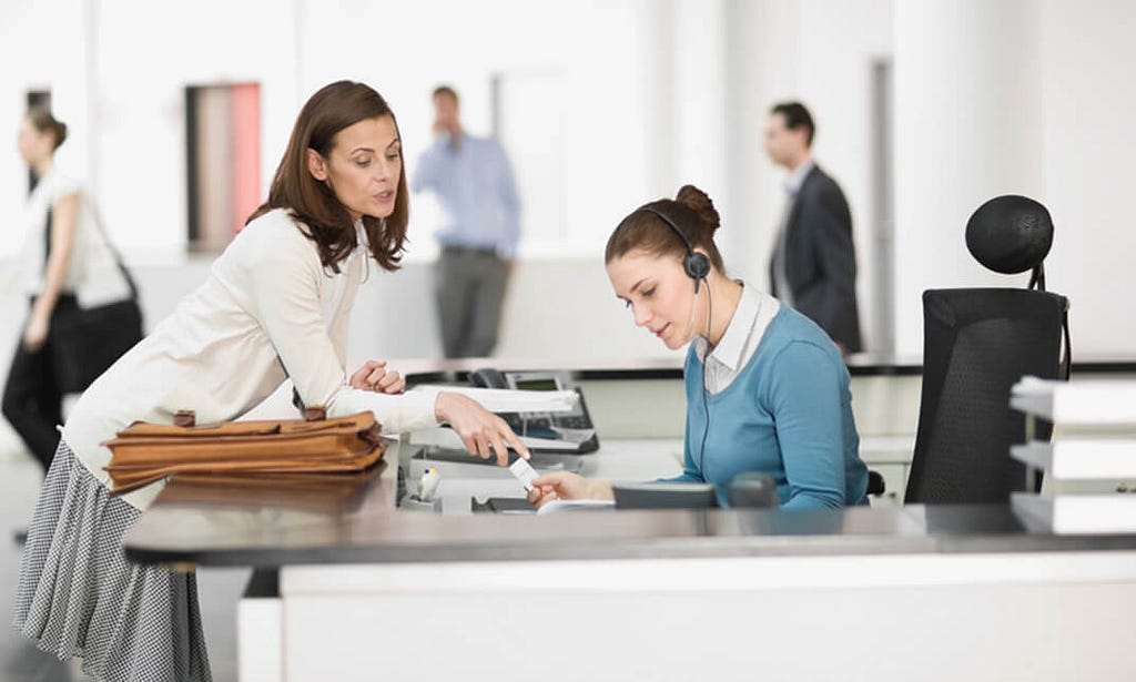 Receptionist area