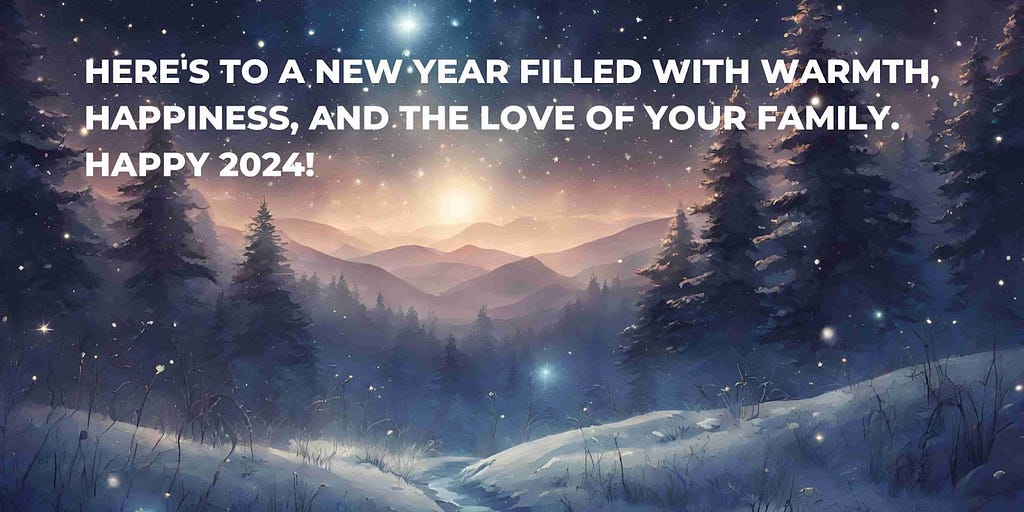 Happy New Year 2024 Family Wishes