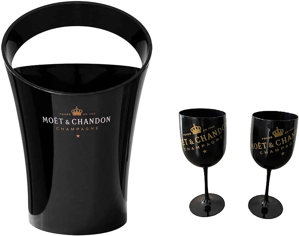 Moet Gläser Schwarz