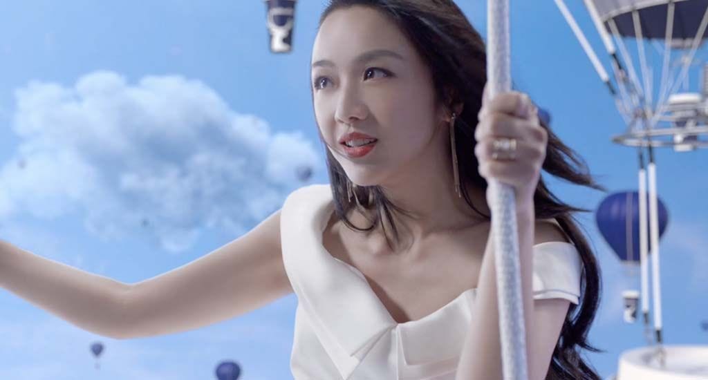 Actress Tang Wei in Luckin Coffee commercial