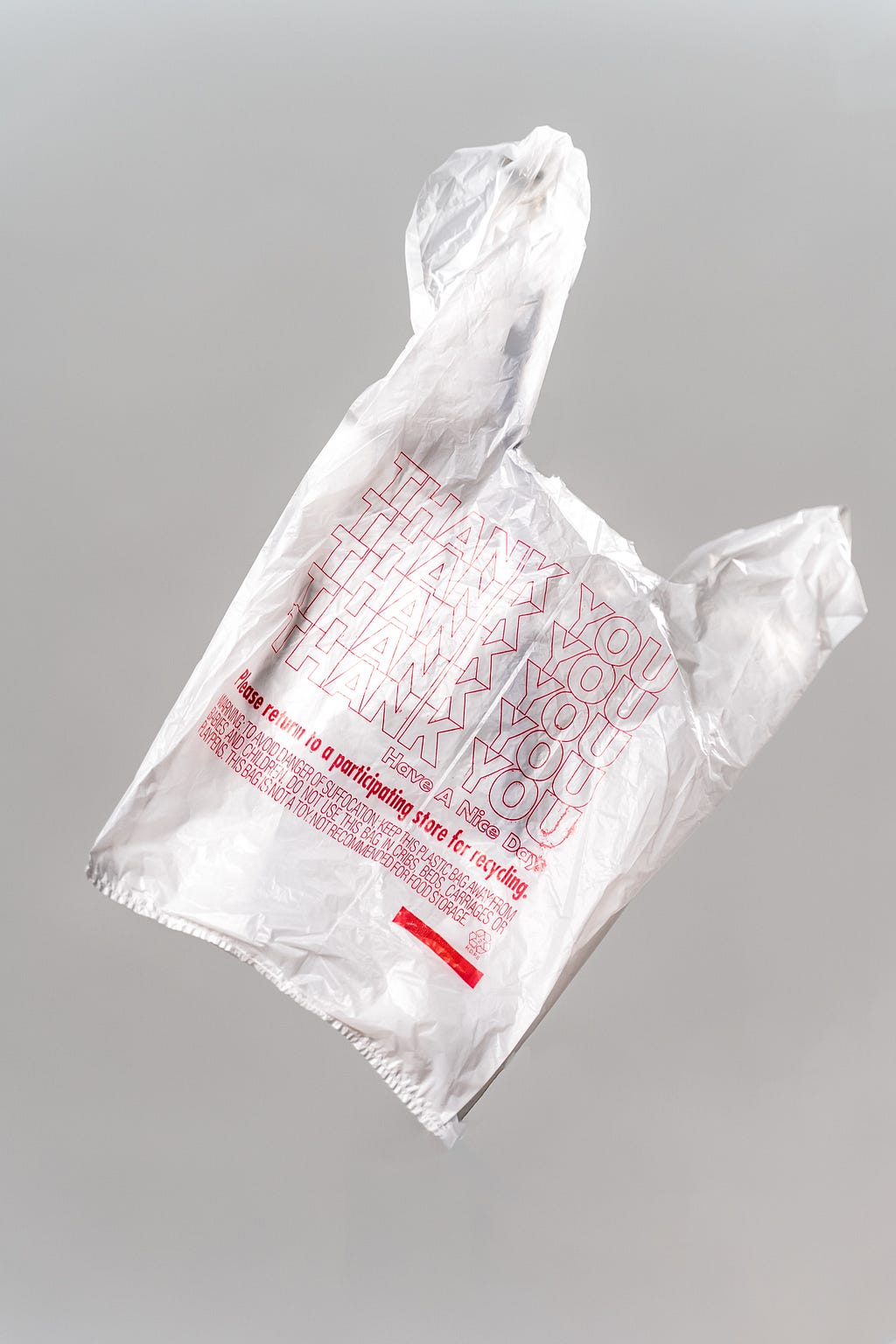 a stack of plastic bags