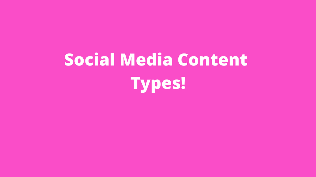 32 Social Media content type to amaze your fans Online Image