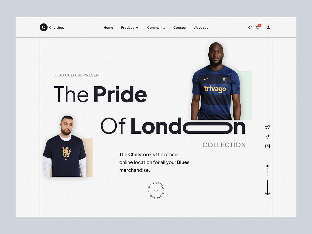 Fashion Store — Web Design Concept by Arip