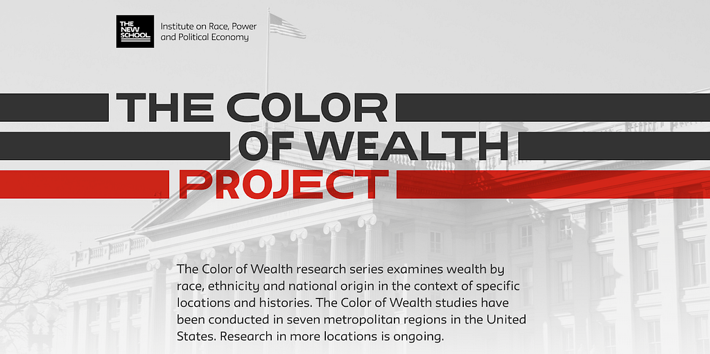 Title page of the Color of Wealth Project by the New School