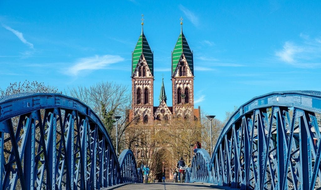 Bridge in Freiburg Germany