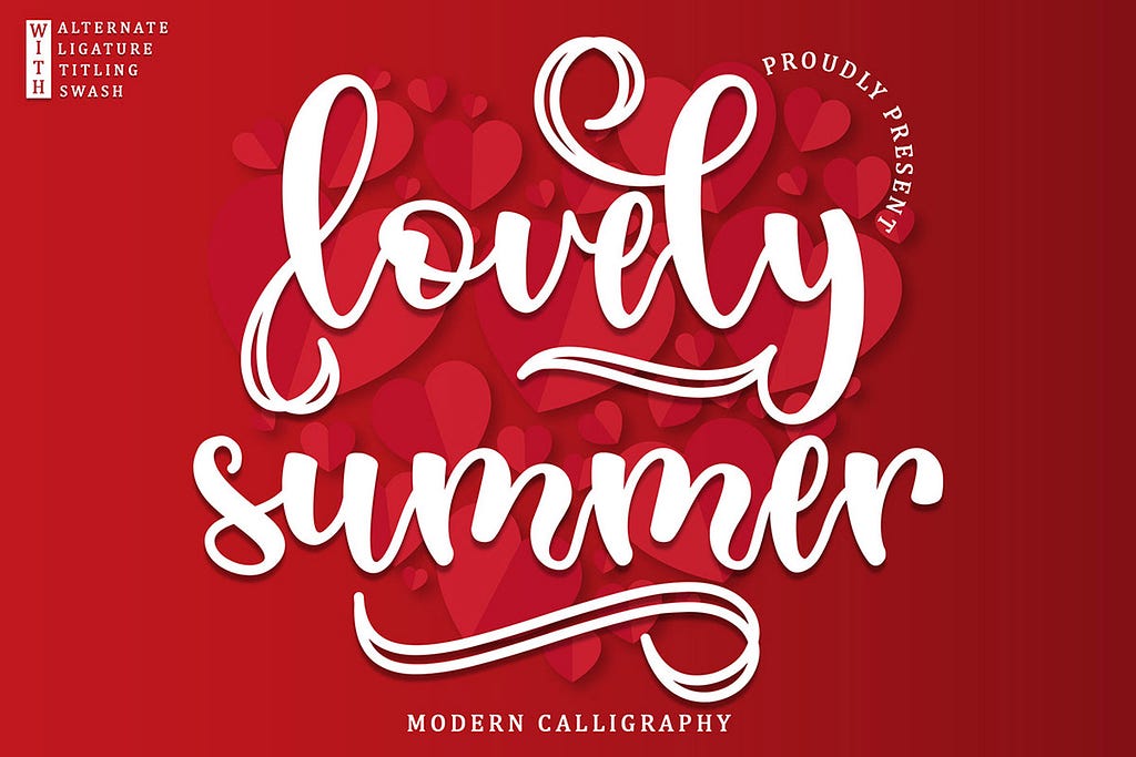 Lovely Summer Calligraphy Font