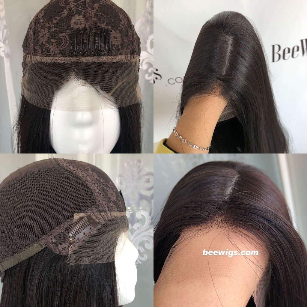 silk top lace front wig